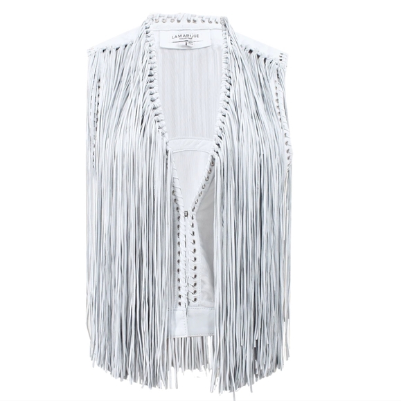 NWT La Marque "Brittany" Fringe Vest - Picture 4 of 13